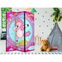 Voir la diapositive 2 : Paris Prix Paravent 3 Volets  Dancing Unicorn  135x172cm