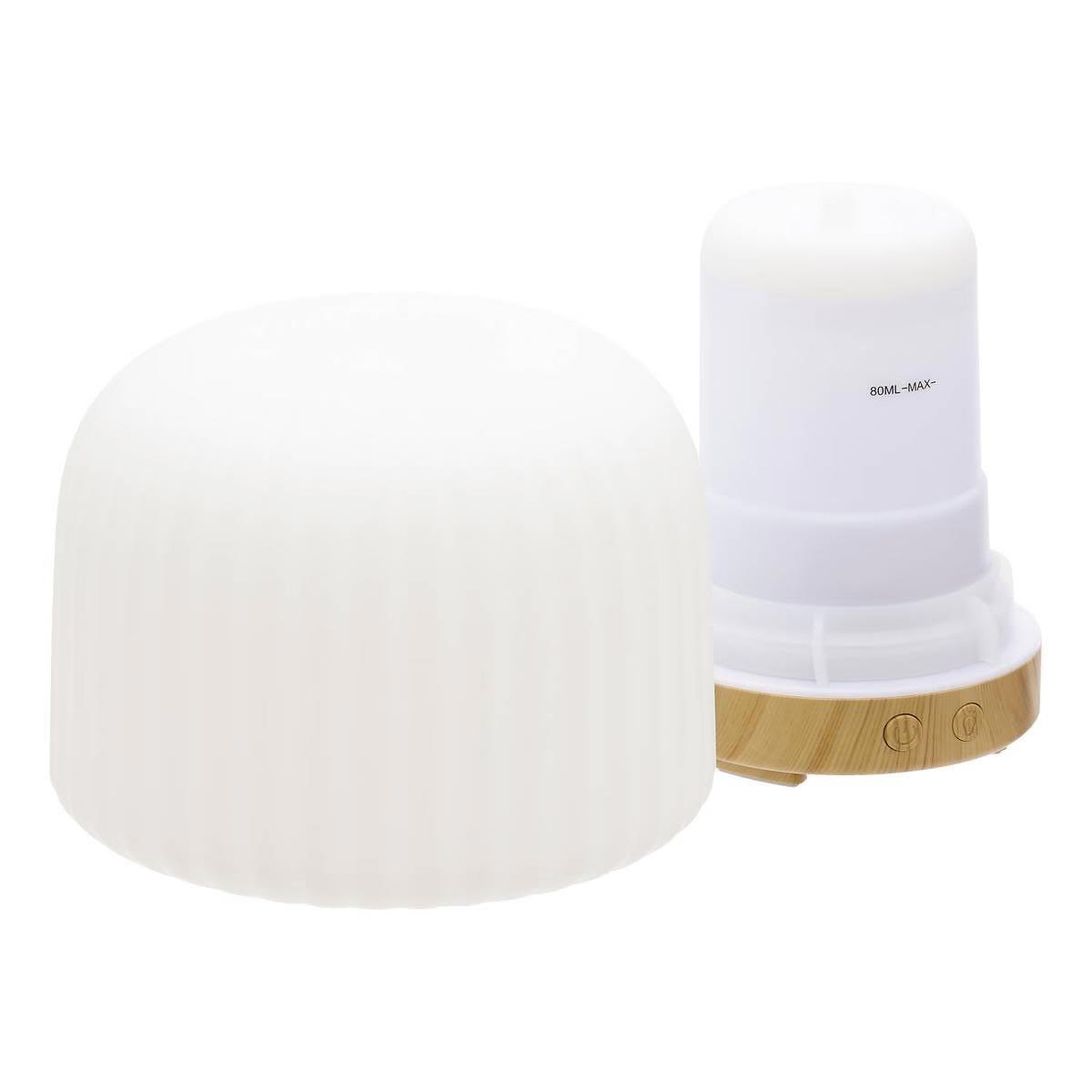 Voir la diapositive 2 : ATMOSPHERA Diffuseur huile essentielle & 4 huiles  marta  14cm blanc