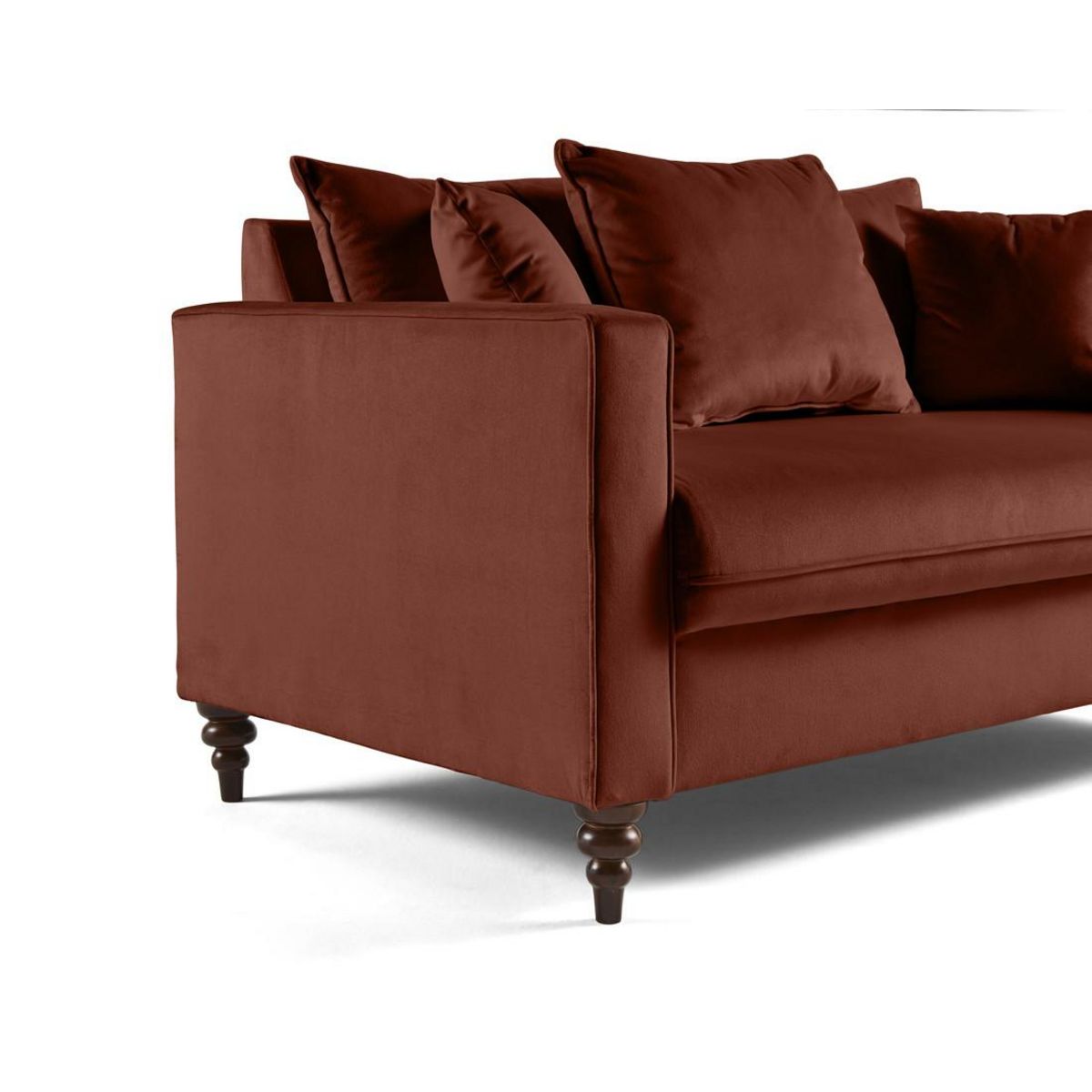 BEST MOBILIER Flamingo - canapé droit 2 places en velours