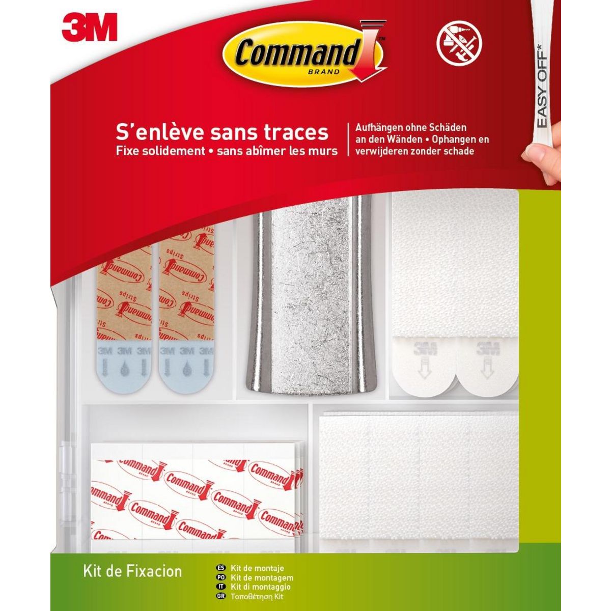 CENTRALE BRICO Lot de 48 languettes adhésives Multi-usages COMMAND, blanc