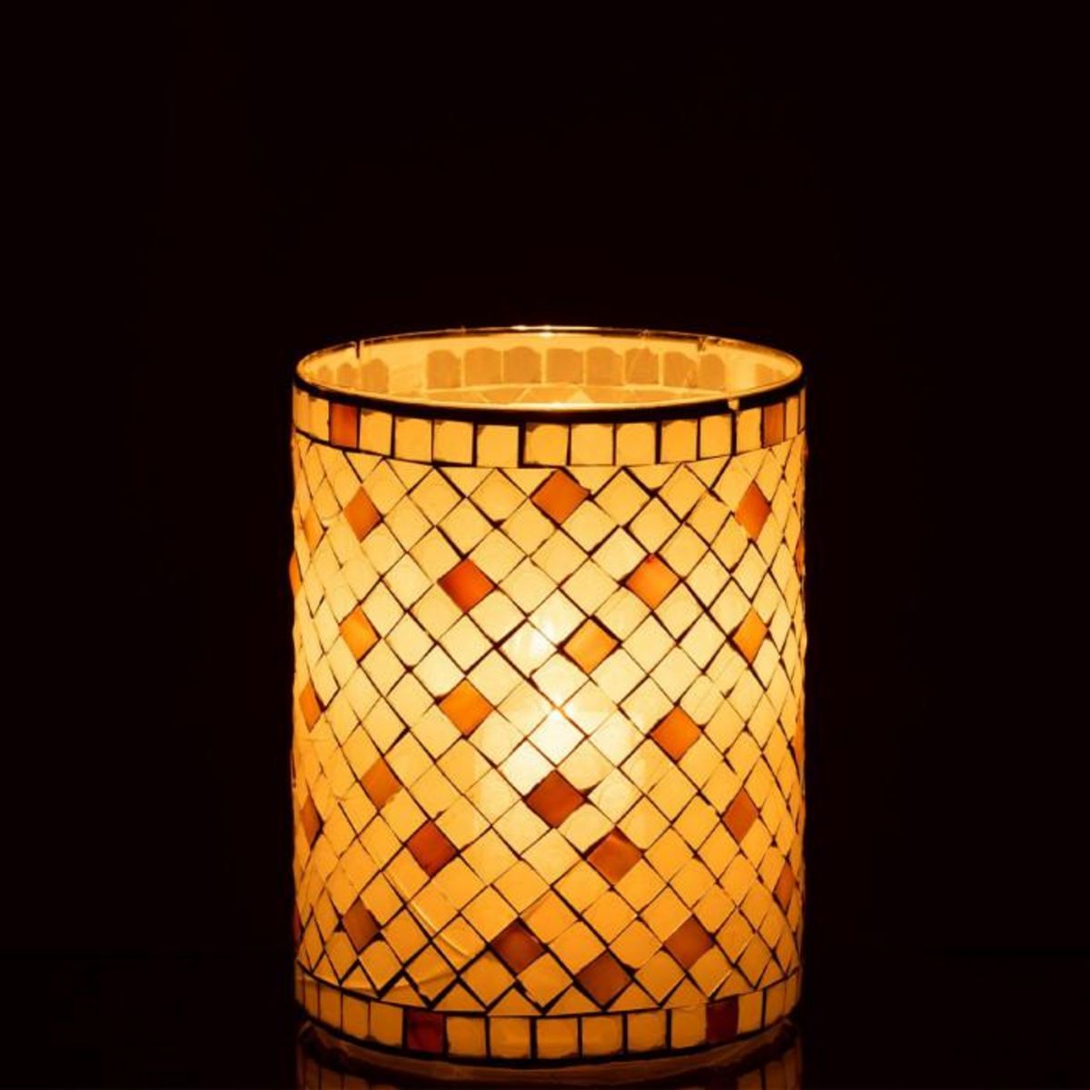 Paris Prix Photophore en Verre Design  Miosai  20cm Gris