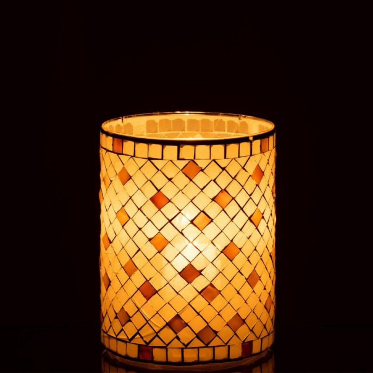 Paris Prix Photophore en Verre Design  Miosai  20cm Gris