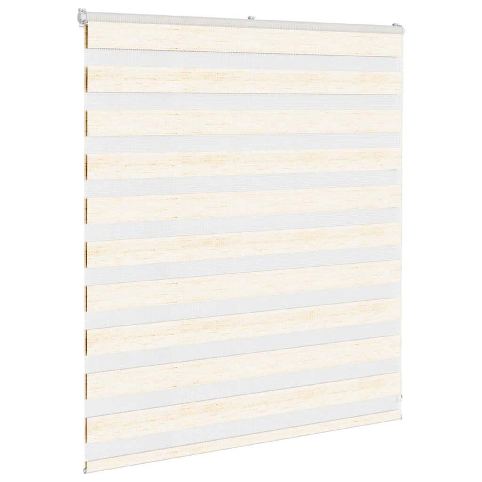 Voir la diapositive 3 : VIDAXL Store zebre beige marbre largeur du tissu 125,9 cm polyester
