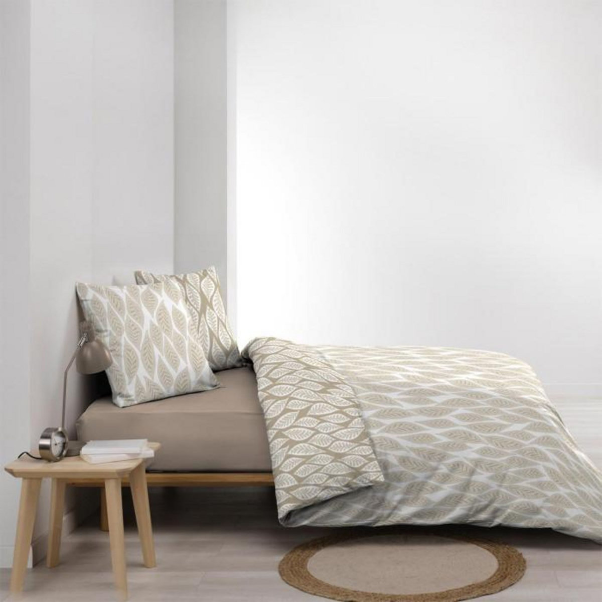 Paris Prix Parure de Lit 3 Pièces  Mareva  240x220cm Beige