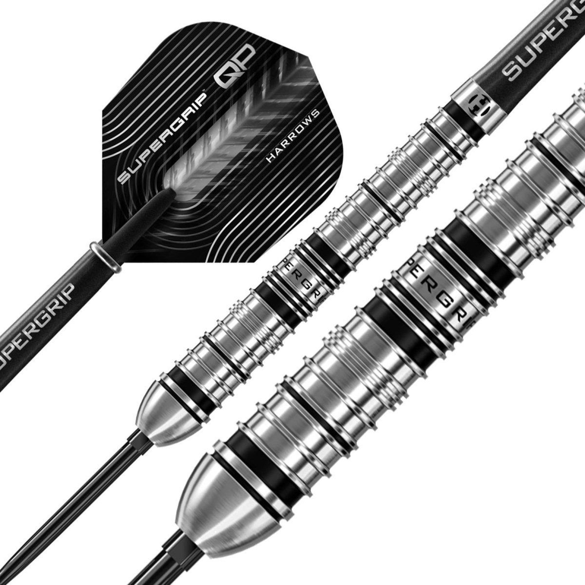 Harrows Fléchettes Supergrip QP 90 pointe acier 24g