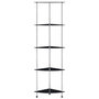 Voir la diapositive 2 : VIDAXL Etagere 5 niveaux Noir 30x30x130 cm Verre trempe