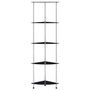 Voir la diapositive 2 : VIDAXL Etagere 5 niveaux Noir 30x30x130 cm Verre trempe