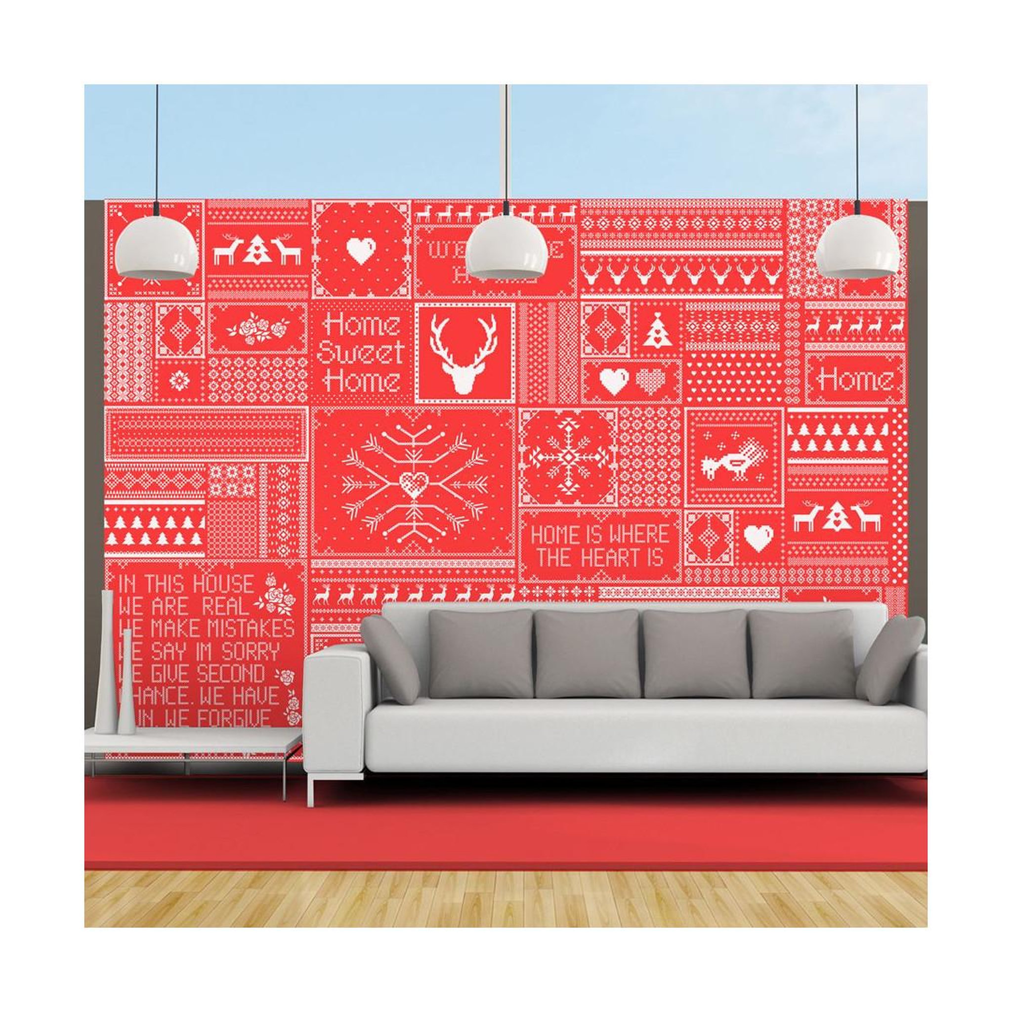 Paris Prix Papier peint  norwegian composition. Coloris disponibles : Multicolore