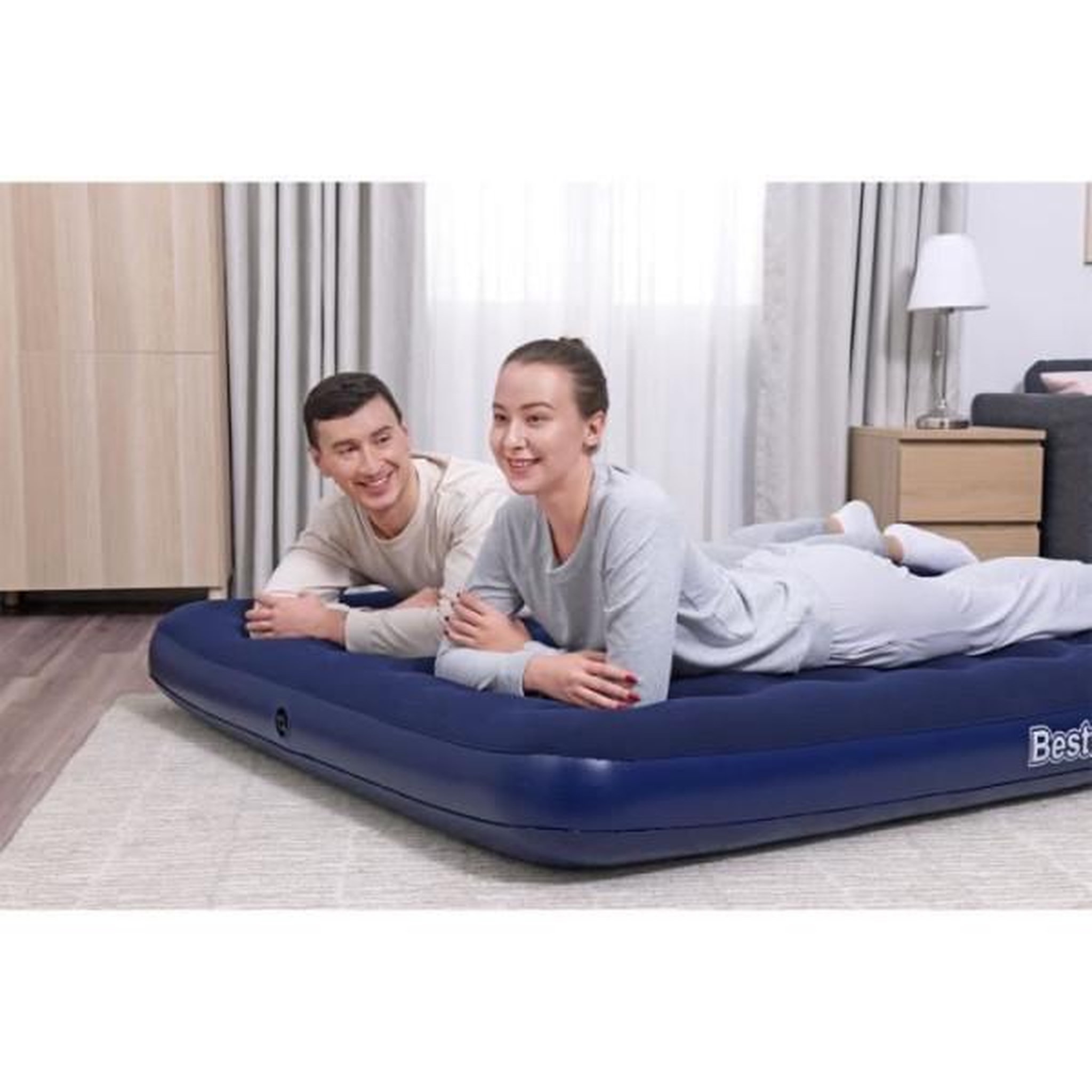 Voir la diapositive 4 : BESTWAY Matelas gonflable camping - BESTWAY - 67003 - 2 places, 2,03 m x 1,52 m x 22 cm