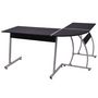 Voir la diapositive 4 : VIDAXL Bureau d'angle en forme de L Noir