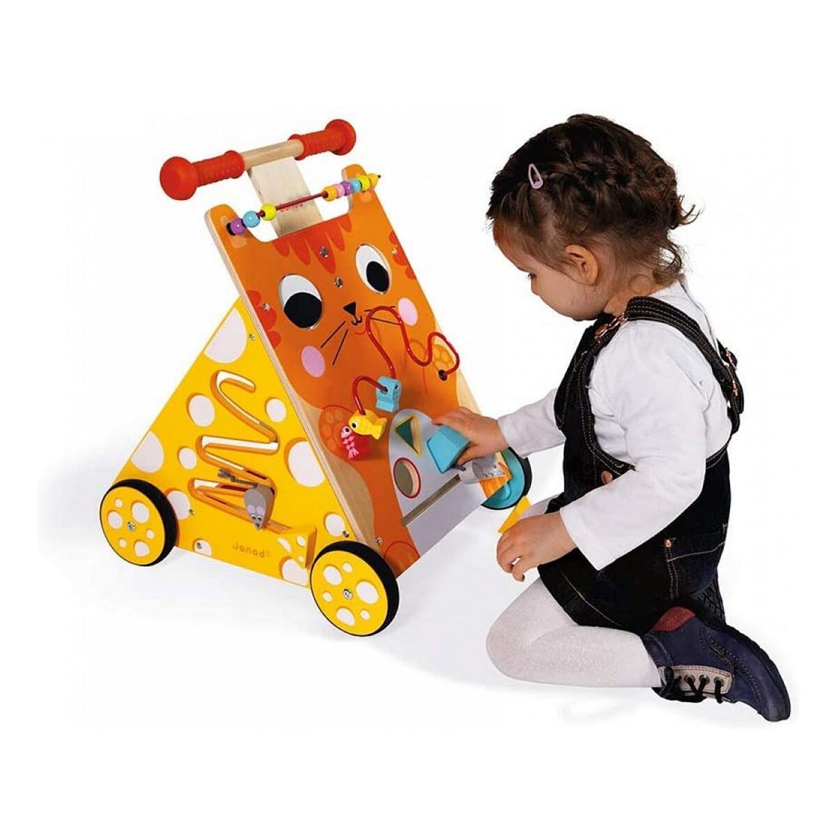 Juratoys-Janod Chariot de marche Multi activites Chat