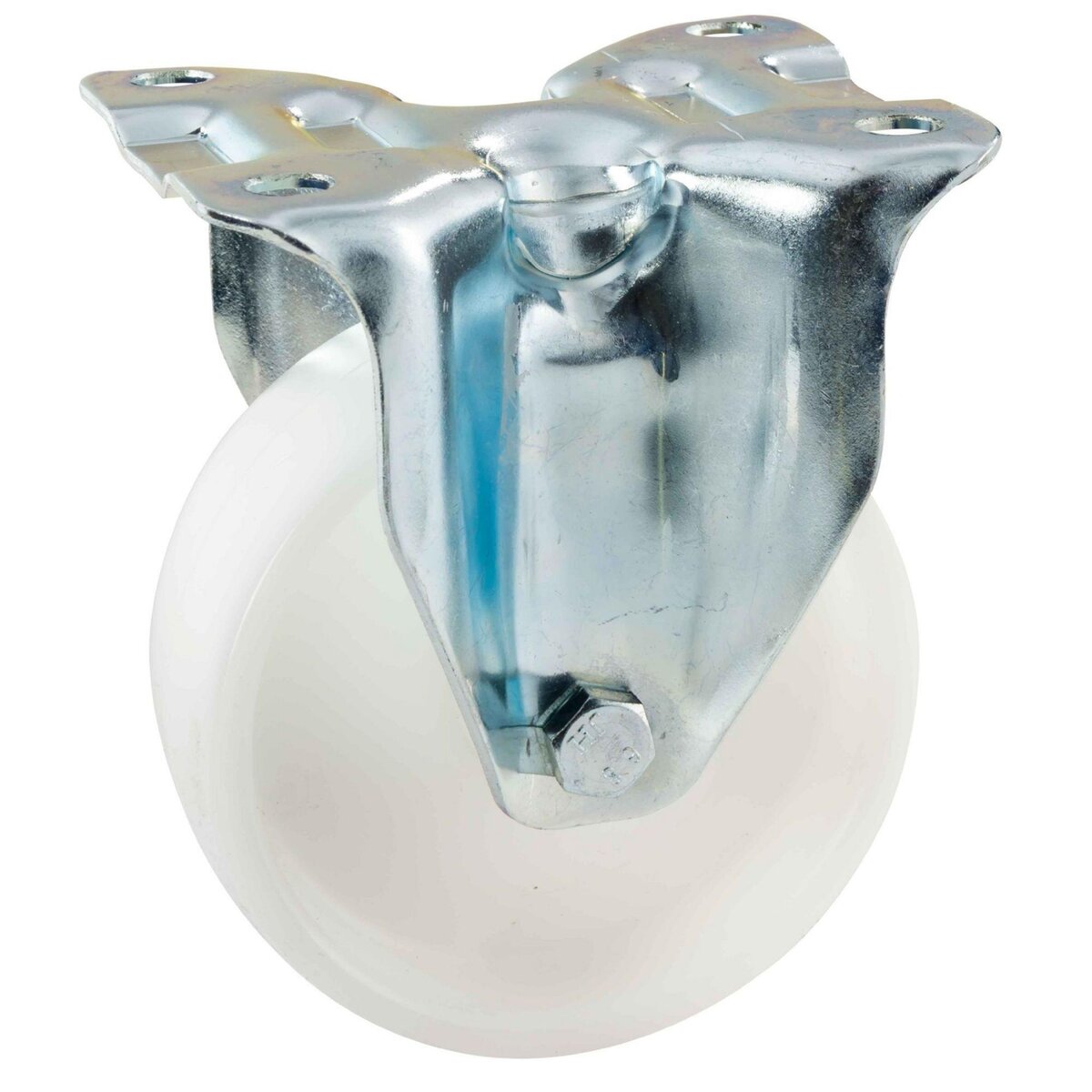 Tente Roulette fixe blanche de 100 mm de diamètre