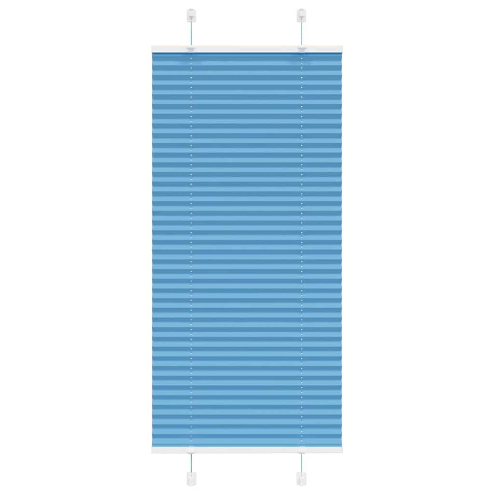 VIDAXL Store plisse bleu 55x150 cm largeur du tissu 54,4 cm polyester