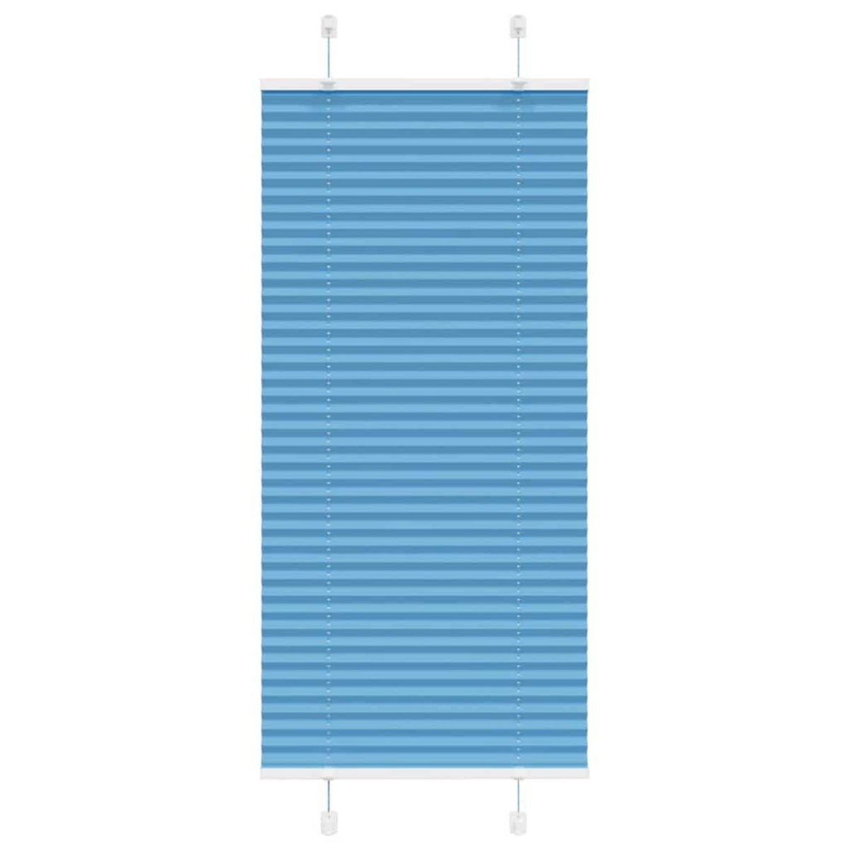 VIDAXL Store plisse bleu 55x150 cm largeur du tissu 54,4 cm polyester