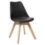 Voir la diapositive 1 : ATMOSPHÉRA Chaise style scandinave pieds bois massif