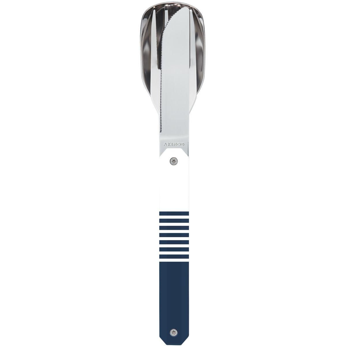 AKINOD Couverts 3 couverts droits 12h34 mariniere bleue