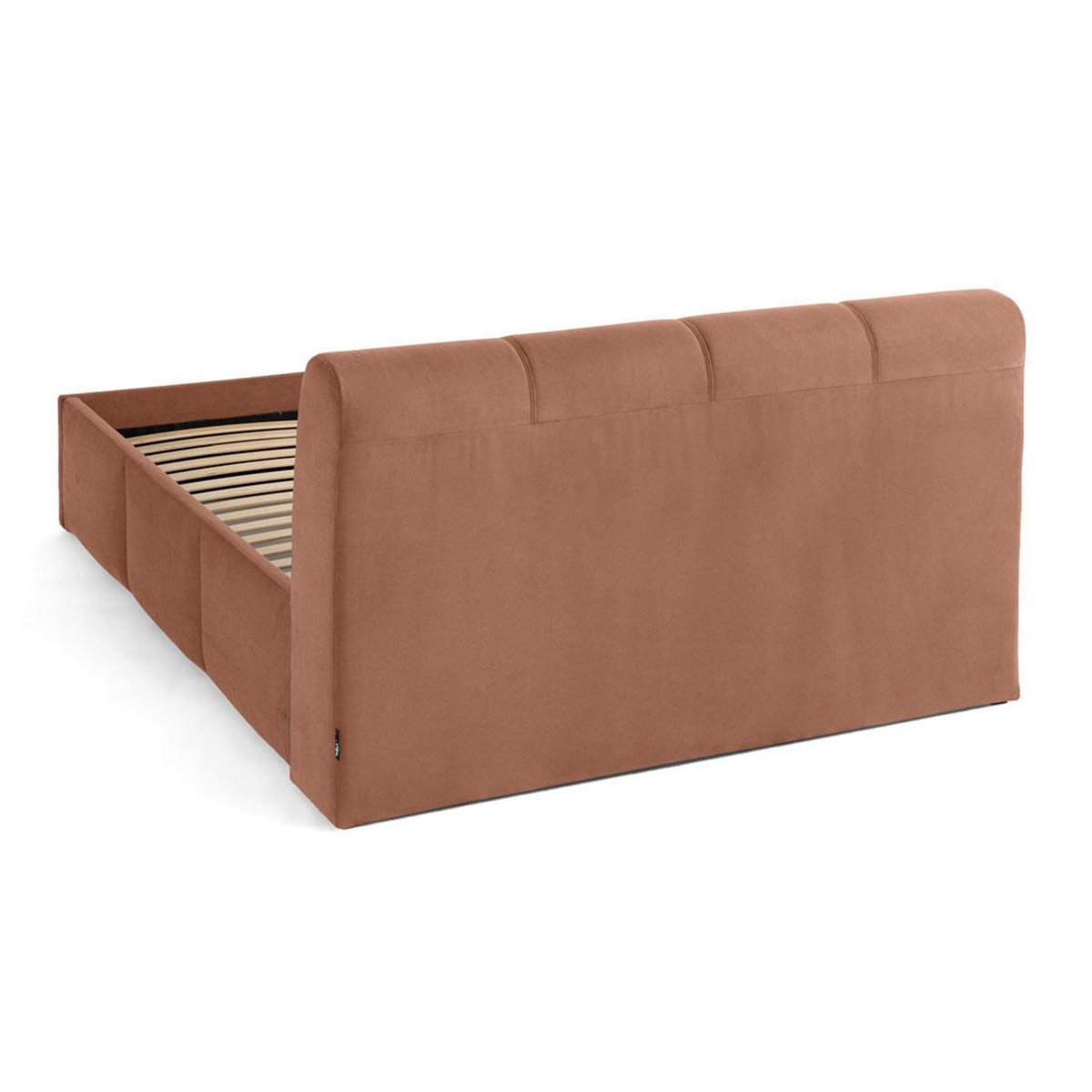 LISA DESIGN Elysia - lit coffre - 140x190 - en velours - sommier inclus