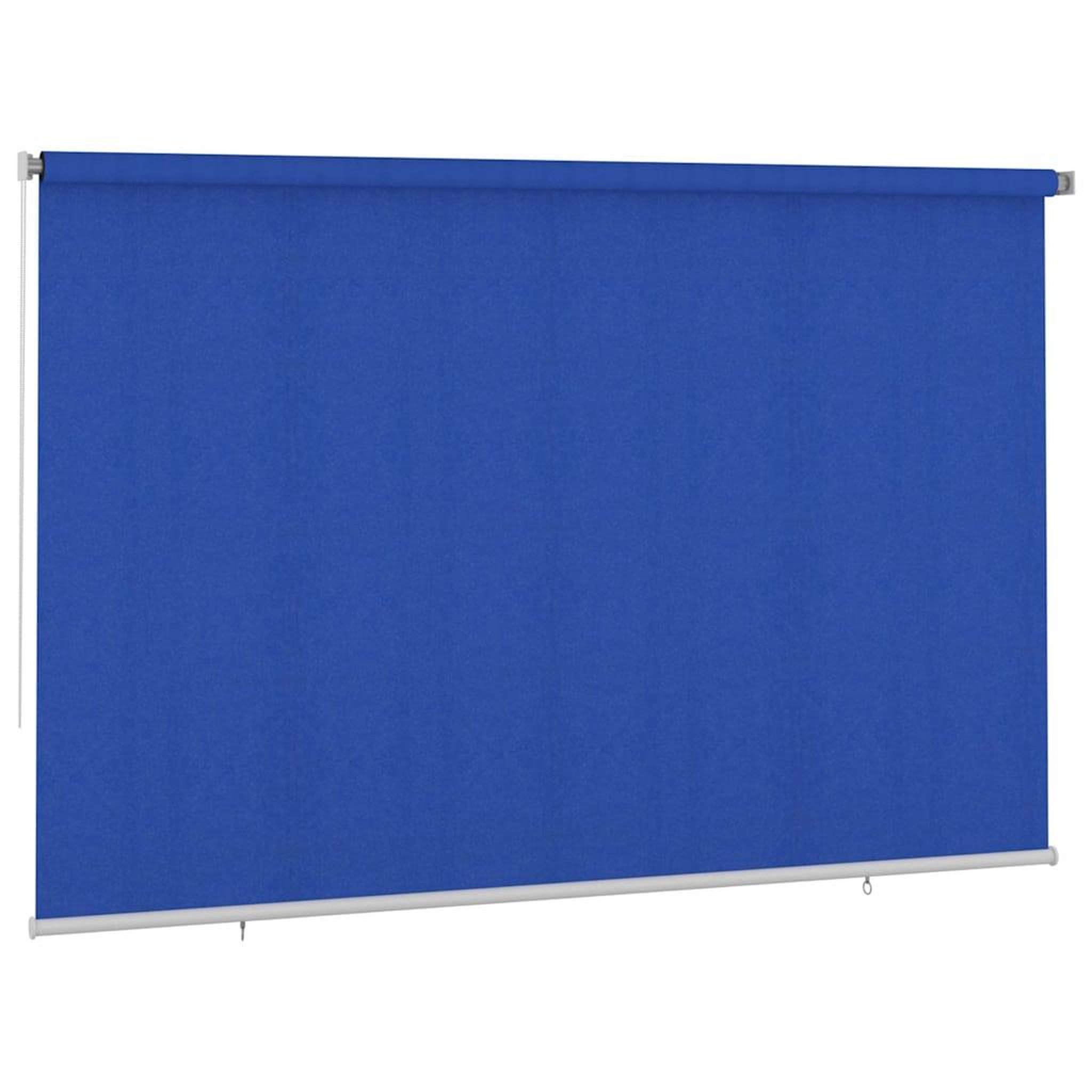 Voir la diapositive 2 : VIDAXL Store roulant d'exterieur 355 (l) x 230 (h) cm bleu hdpe