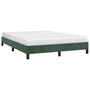 Voir la diapositive 4 : VIDAXL Cadre de lit sans matelas vert fonce 140x200 cm velours