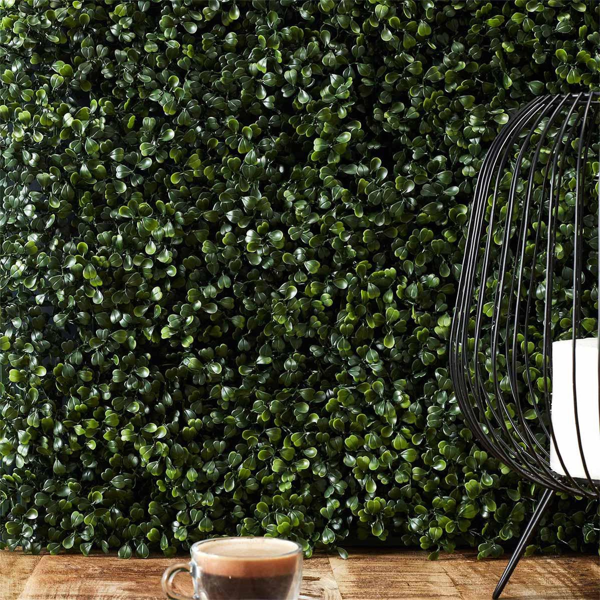 Voir la diapositive 6 : The Home Deco Factory Mur végétal artificiel  feuillage  50x50cm vert