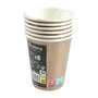 Voir la diapositive 2 : Paris Prix Lot de 6 Gobelets en Carton  Stardust  25cl Marron