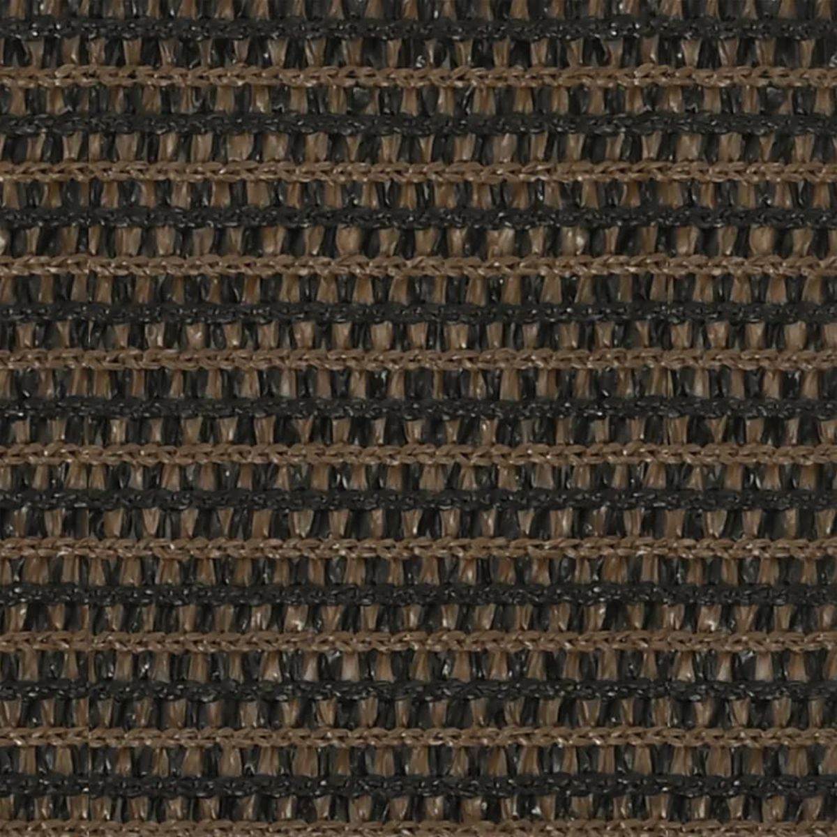 VIDAXL Voile d'ombrage 160 g/m^2 Marron 4x4x4 m PEHD