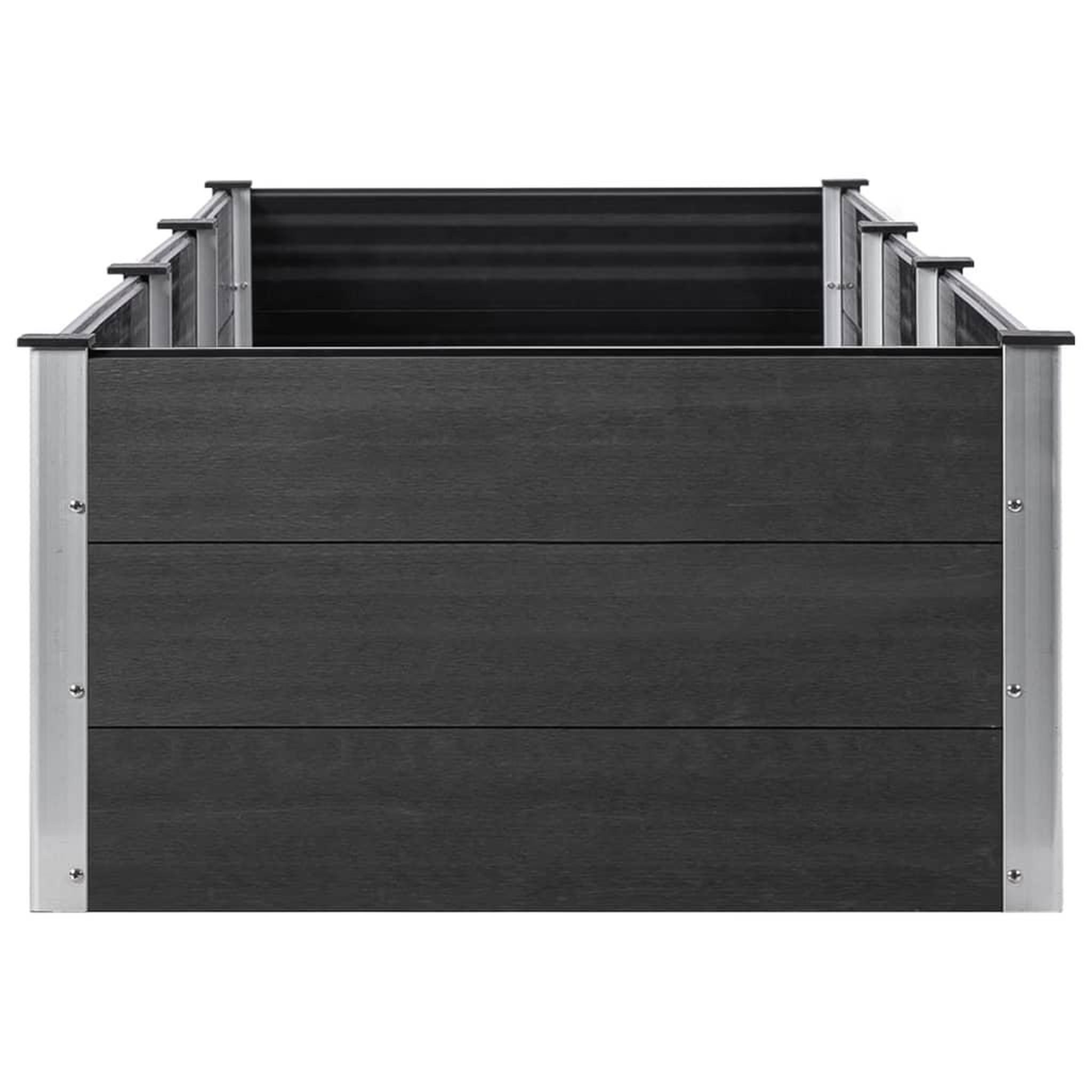 Voir la diapositive 4 : VIDAXL Lit sureleve de jardin Gris 300x100x54 cm WPC