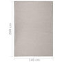 Voir la diapositive 6 : VIDAXL Tapis a tissage plat d'exterieur 140x200 cm Taupe