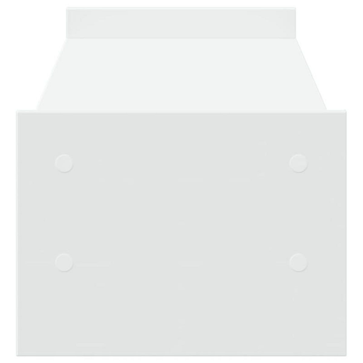 VIDAXL Support de moniteur blanc 100x27x20 cm bois d ingénierie