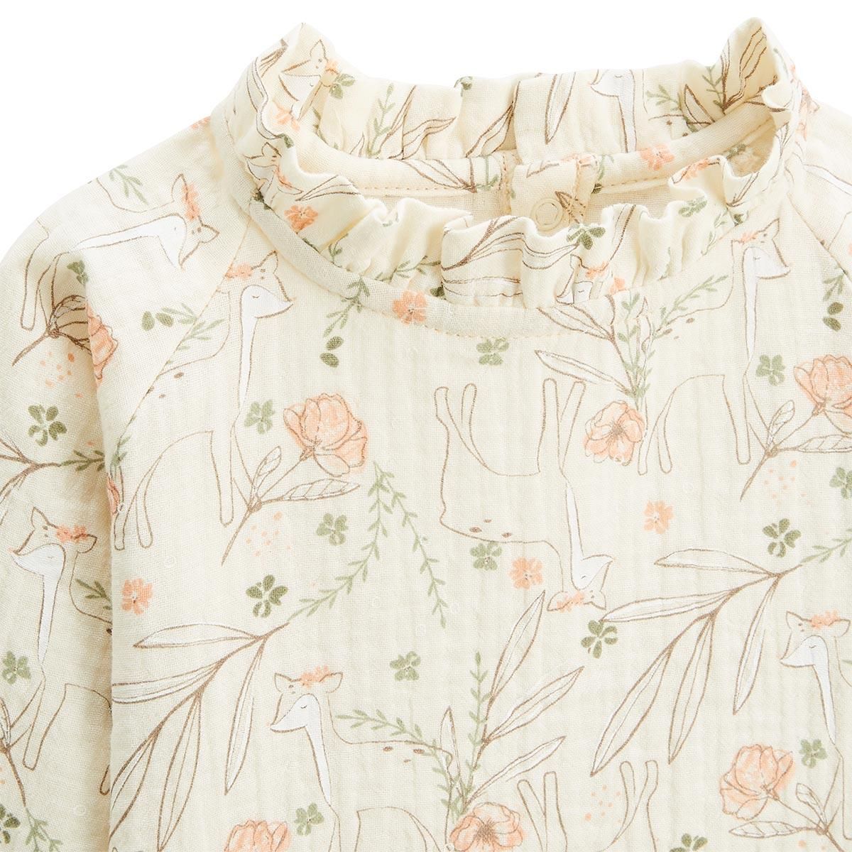 Petit Béguin Blouse enfant en gaze de coton Lison