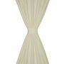 Voir la diapositive 3 : VIDAXL 2 pcs Rideau a Passant Micro Satin Creme 140 x 225 cm