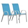 Voir la diapositive 1 : Habitat et Jardin Fauteuil jardin Textilène  Cordoba  - Phoenix - Bleu - Lot de 2