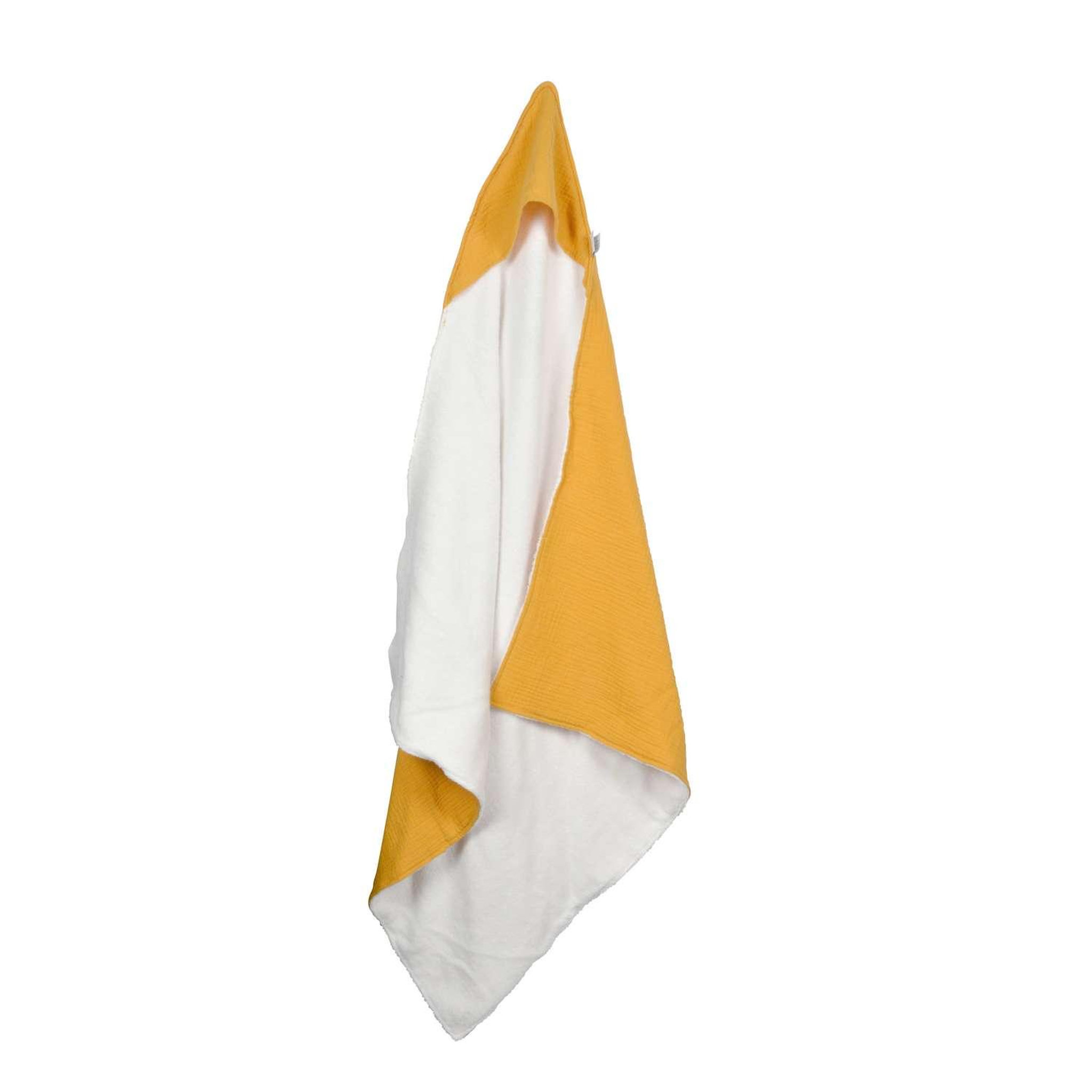 Voir la diapositive 1 : BEBE DOUCEUR Cape de bain en gaze de coton