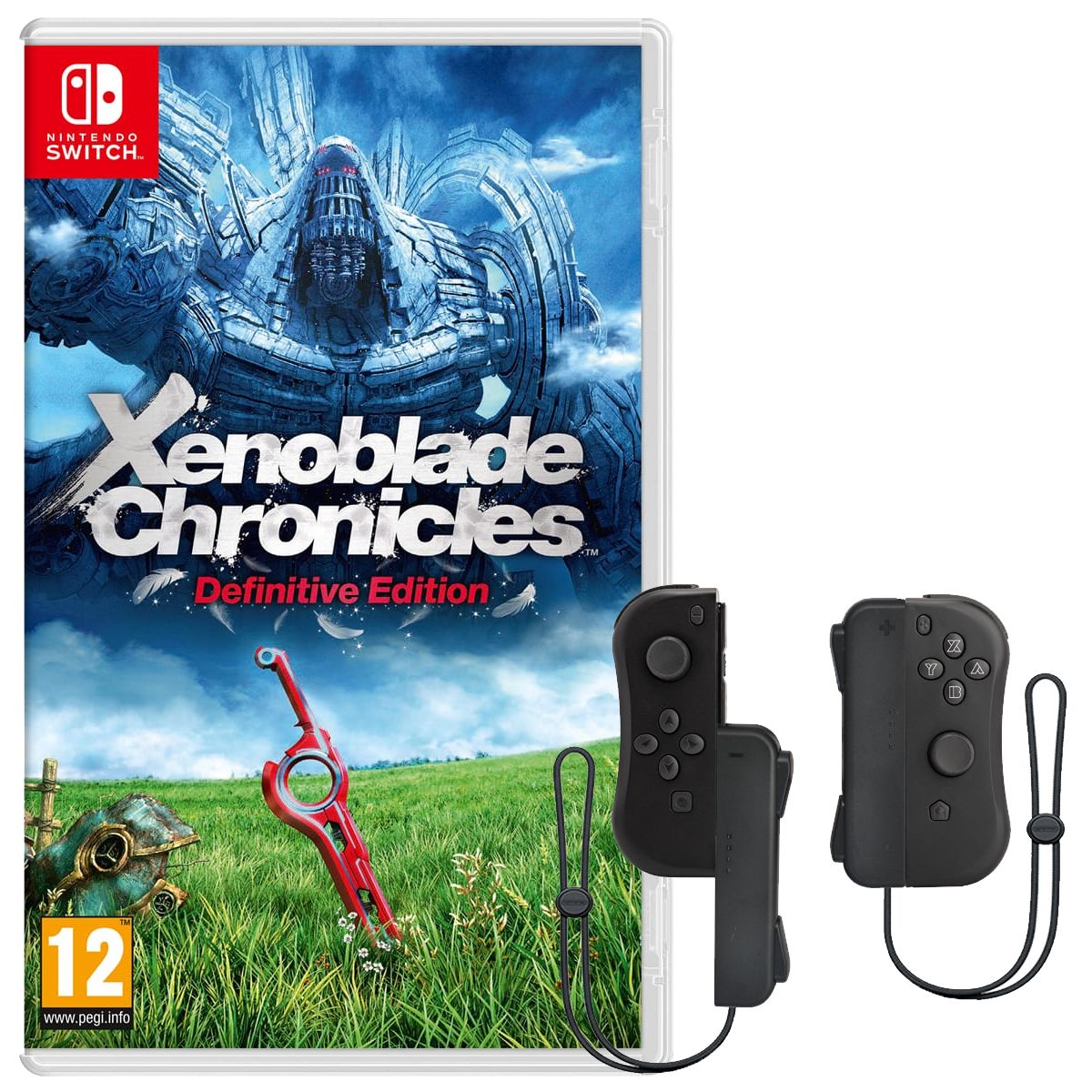 NINTENDO EXCLU WEB Manette iicon noire + Xenoblade Chronicles Definitive Edition Nintendo Switch + 