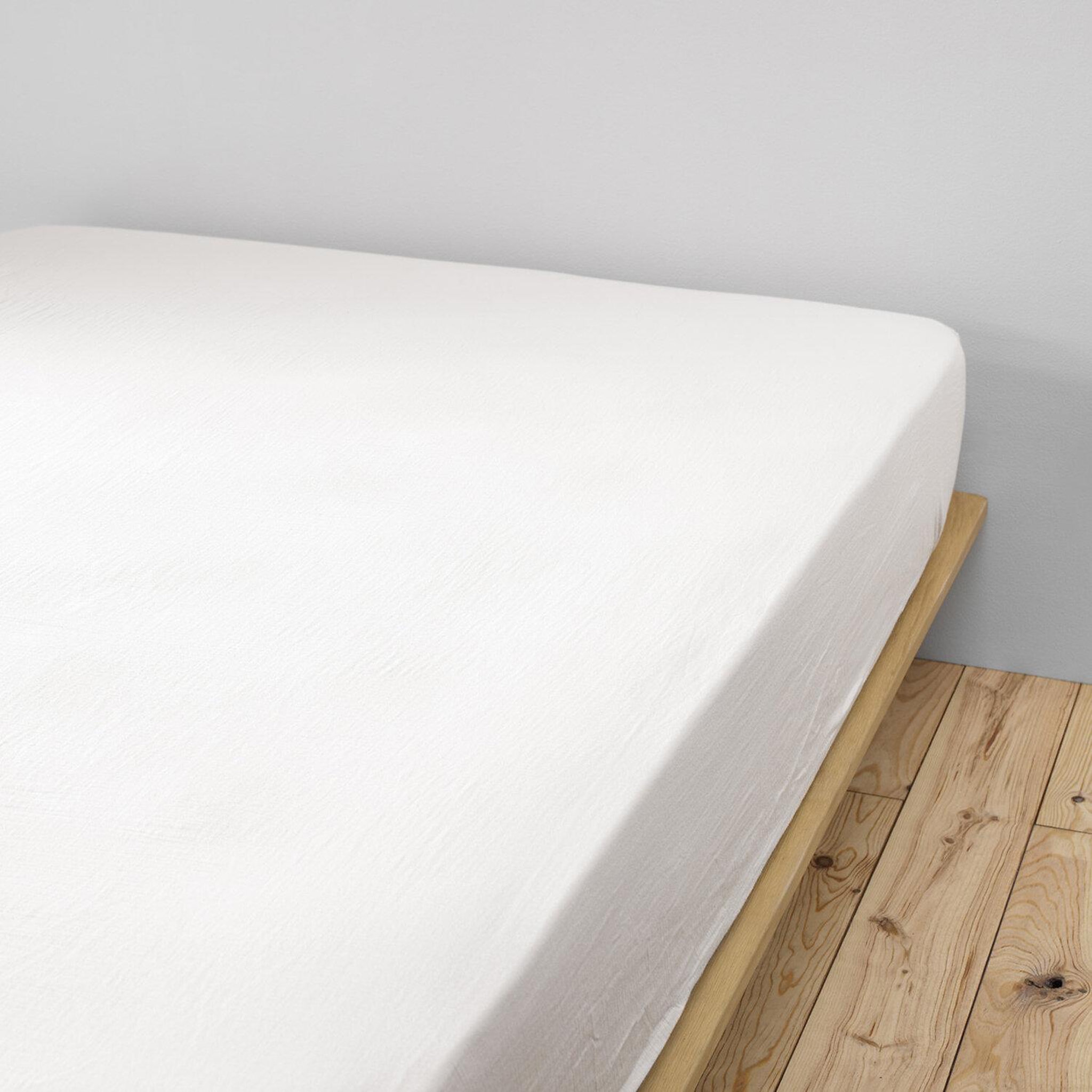 Voir la diapositive 5 : Home collection Drap housse 100% gaze de coton