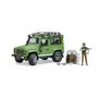 Voir la diapositive 2 : Bruder Land Rover Defender Station avec garde forestier et son chien