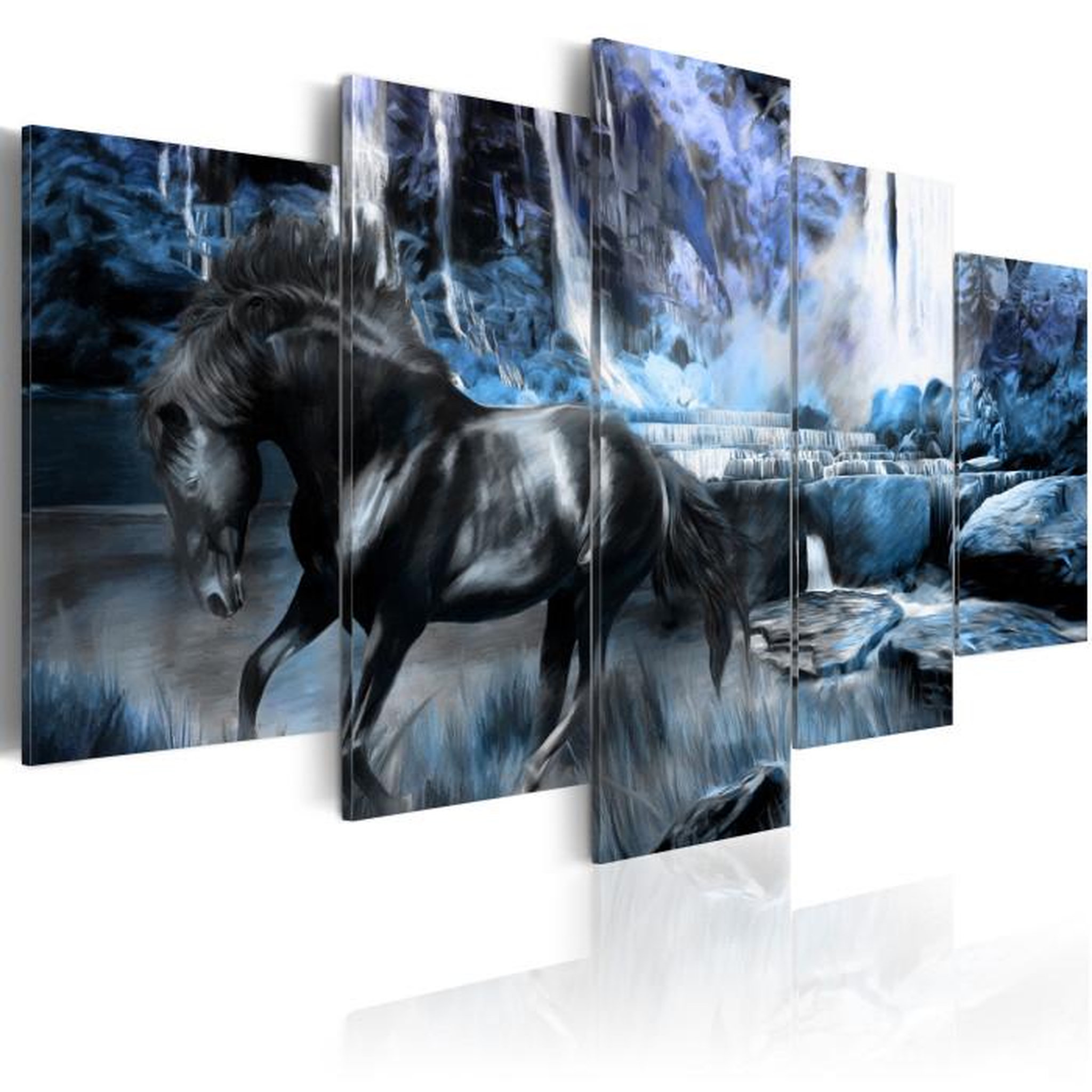 Paris Prix Tableau Imprimé  Cascade Bleue. Coloris disponibles : Multicolore