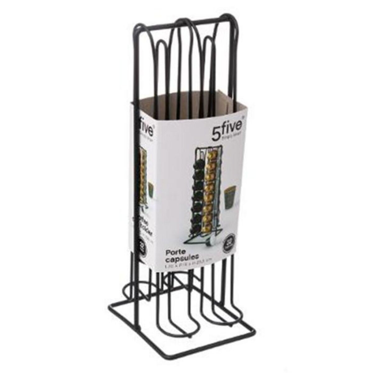 FIVE Porte 32 Capsules  Expresso  29cm Noir