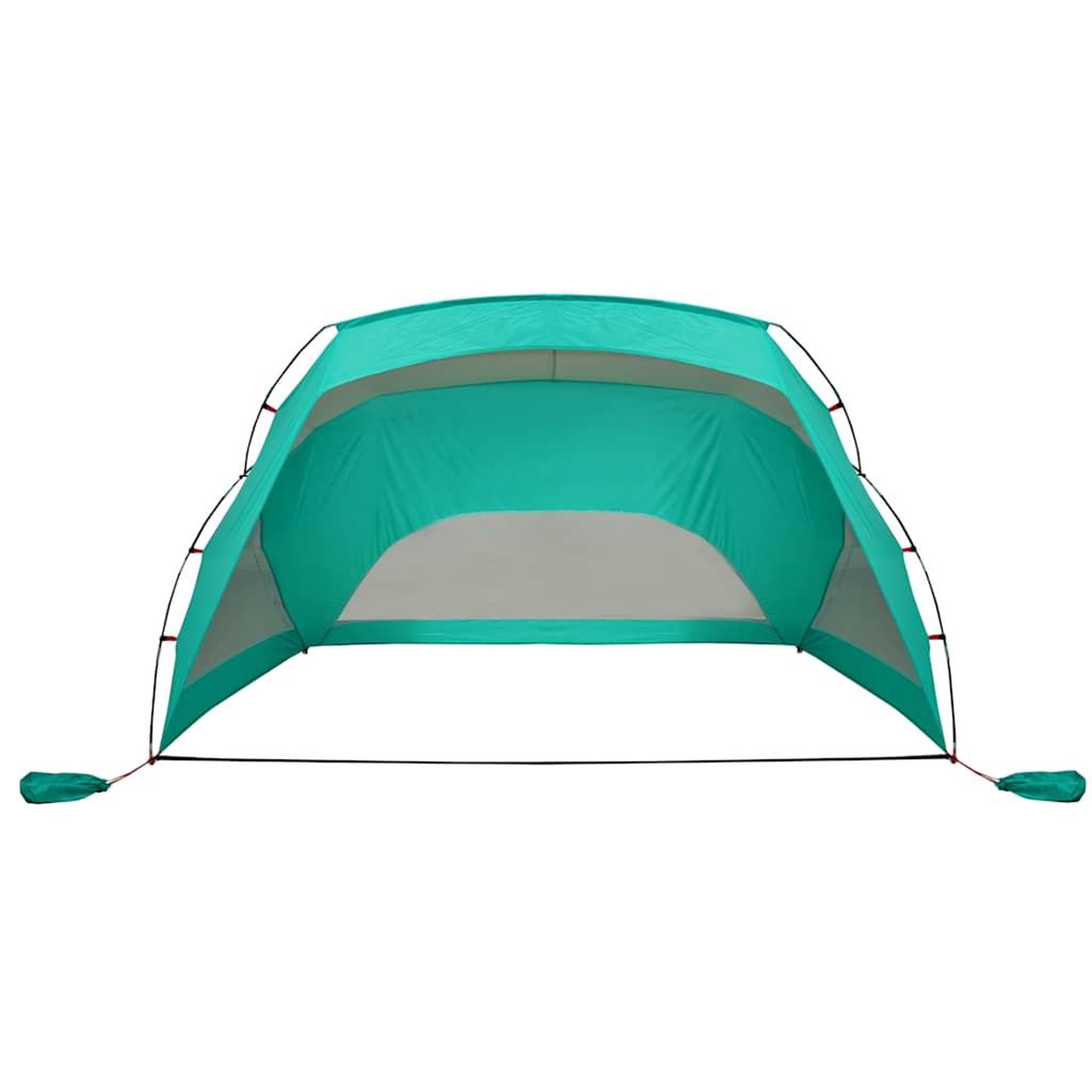 Voir la diapositive 5 : VIDAXL Tente de plage vert d'eau 274x178x170/148 cm 185T polyester