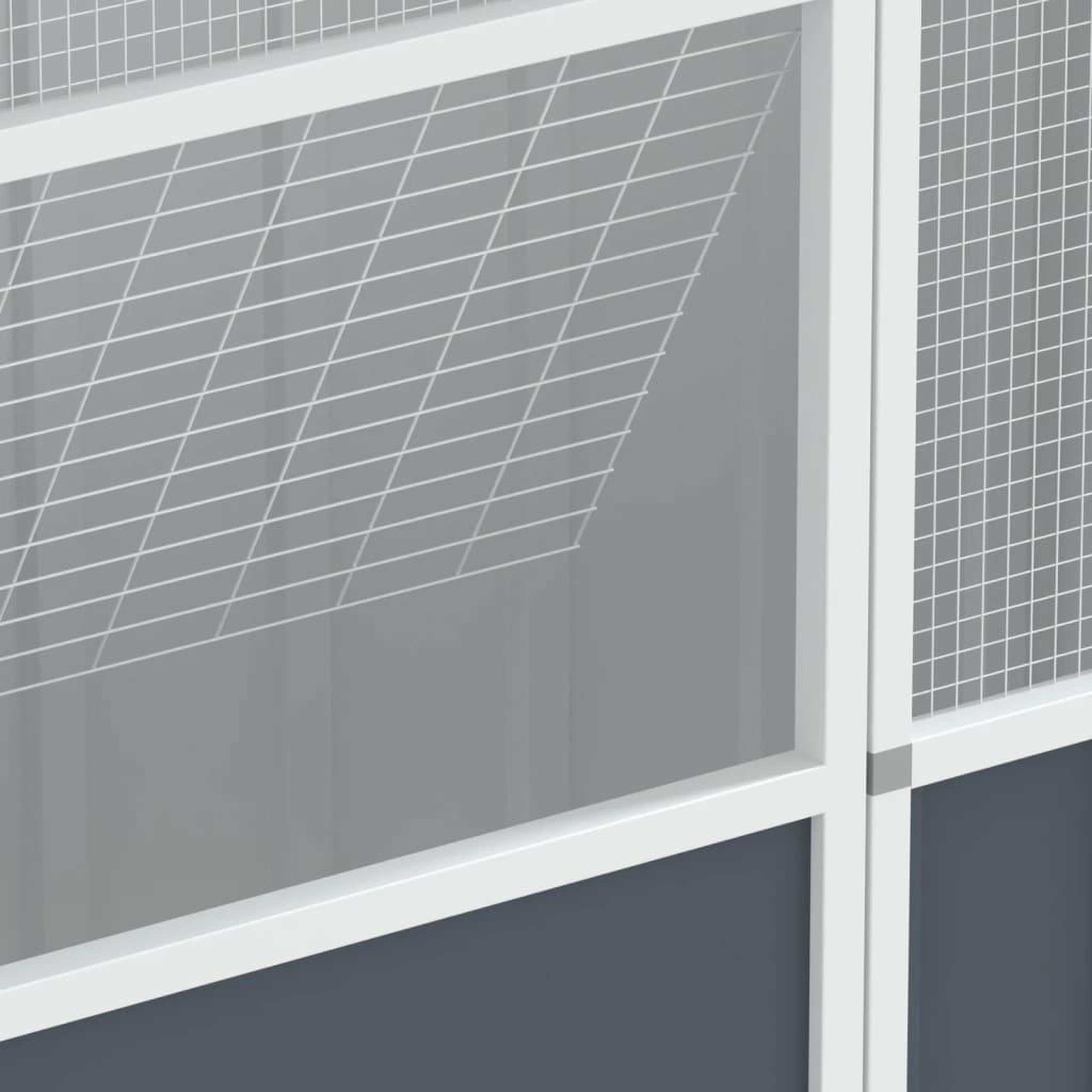 Voir la diapositive 5 : VIDAXL Cage a oiseaux anthracite 115x78x200 cm acier galvanise
