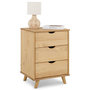 Voir la diapositive 1 : IDIMEX Table de chevet JALISCO H 63 cm avec 3 tiroirs en bois massif