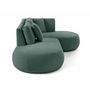 Voir la diapositive 5 : LISA DESIGN Santorini - canapé modulable d'angle droit + pouf - 4 places - en tissu texturé