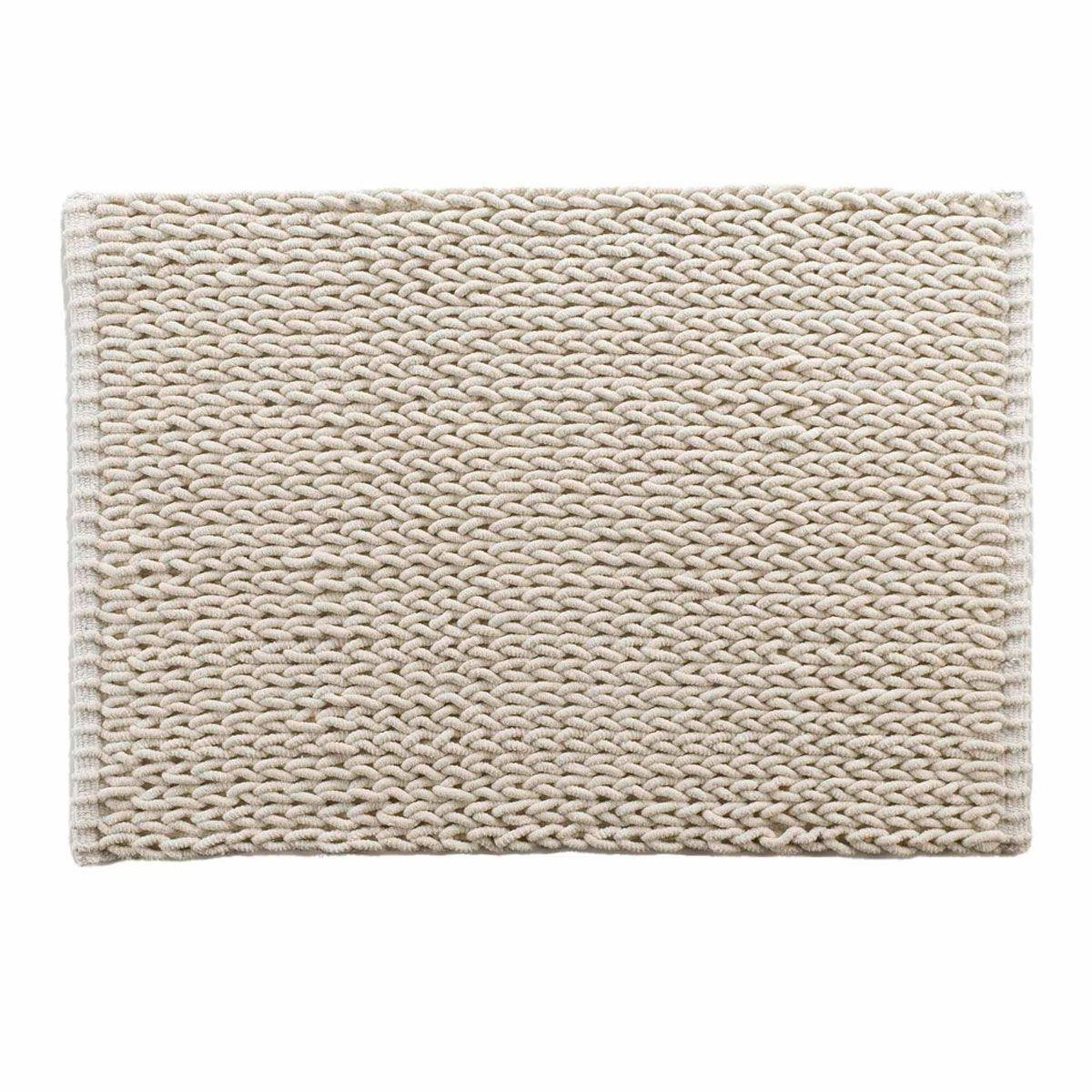 Douceur d'Intérieur Tapis de bain relief  isalis  50x80cm beige