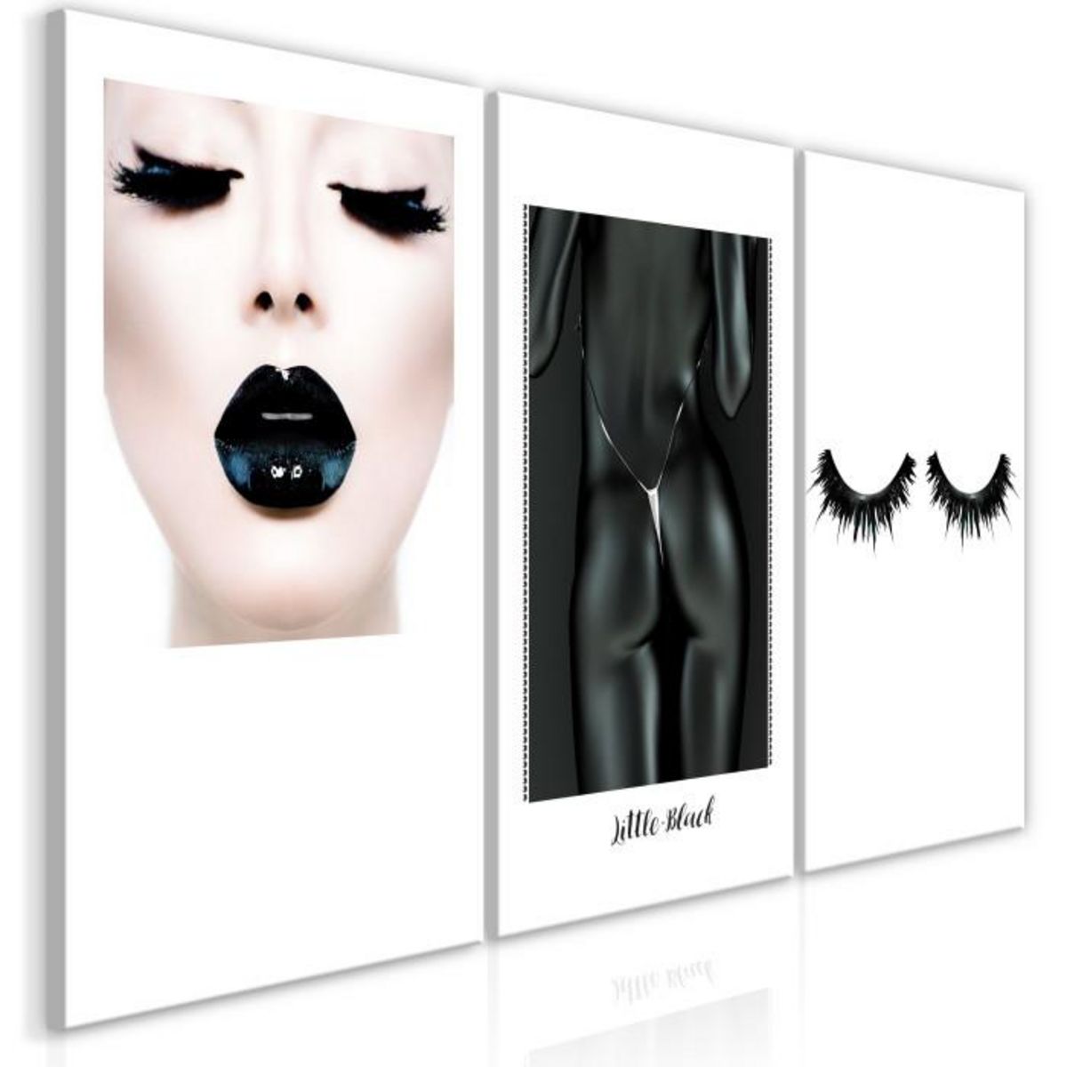 Paris Prix Tableau Imprimé  Power of Femininity 3 Panneaux  60x120cm