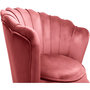 Voir la diapositive 4 : Habitat et Jardin Fauteuil velours  Floria  - 70 x 73 x 76 cm - Rose