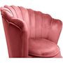 Voir la diapositive 4 : Habitat et Jardin Fauteuil velours  Floria  - 70 x 73 x 76 cm - Rose