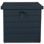 Voir la diapositive 3 : ID MARKET Coffre de rangement métal verrouillable gris anthracite pour jardin 200L 68x62,5x63 cm