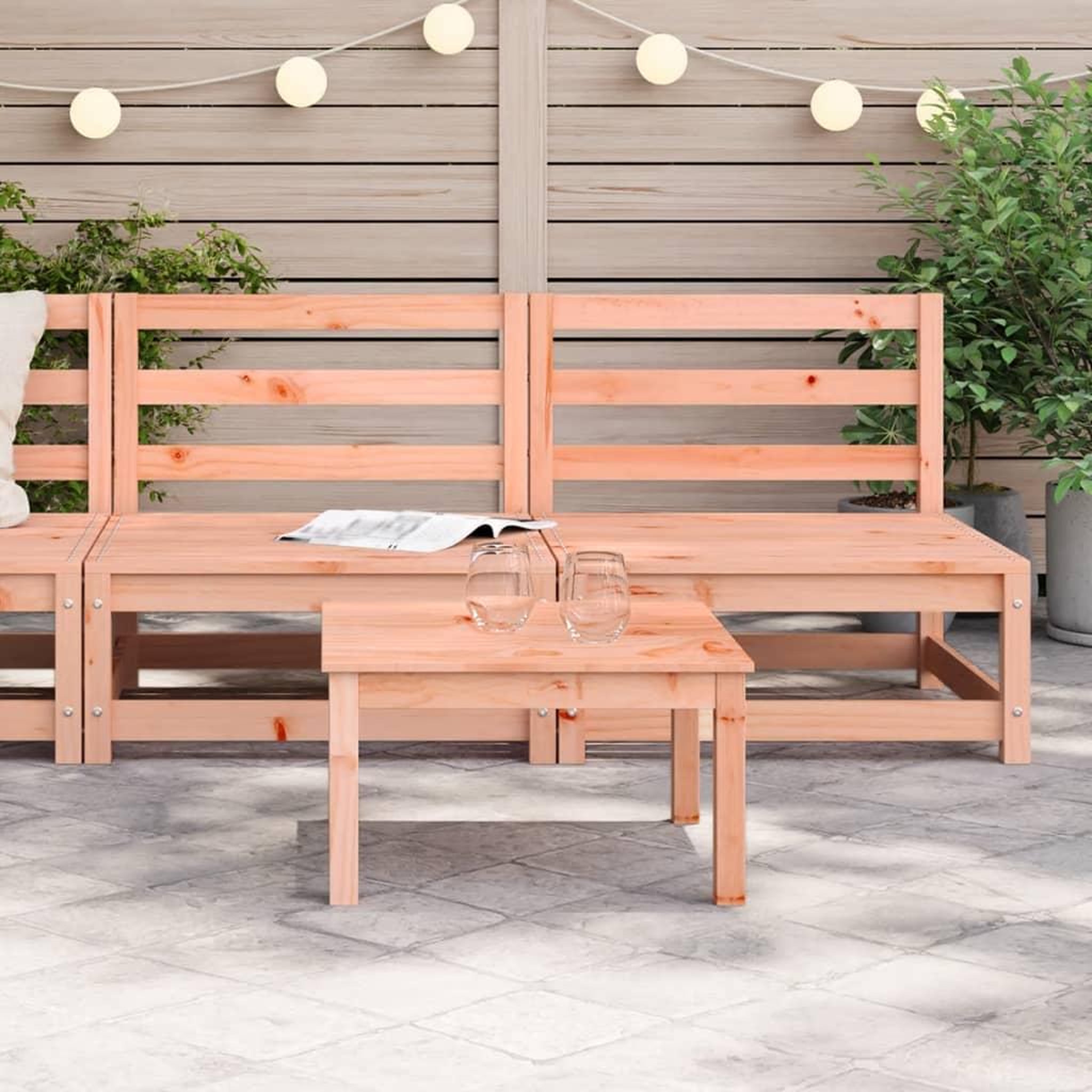 Voir la diapositive 3 : VIDAXL Canapes de jardin sans accoudoirs 2 pcs bois massif douglas