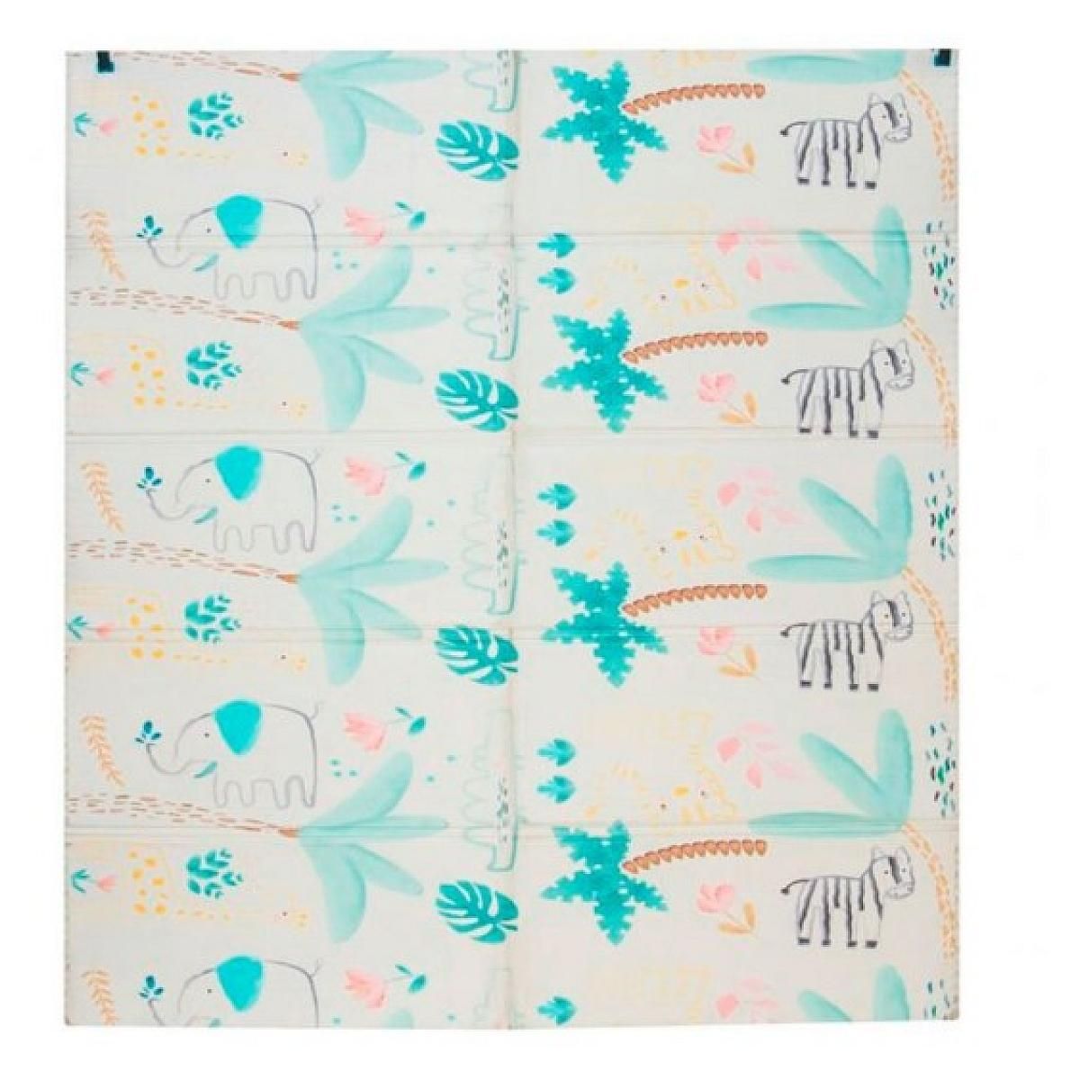 Asalvo Tapis de Jeu Pliant 200 x 180cm Animaux-Ville