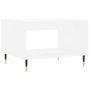 Voir la diapositive 2 : VIDAXL Table basse blanc 60x50x40 cm bois d'ingenierie